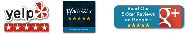 5 Star Ratings For Legal Services from Yelp, Shopper Approved and Google