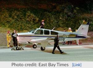 Single-Engine Plane Makes Emergency Landing on 55 Fwy in Costa Mesa