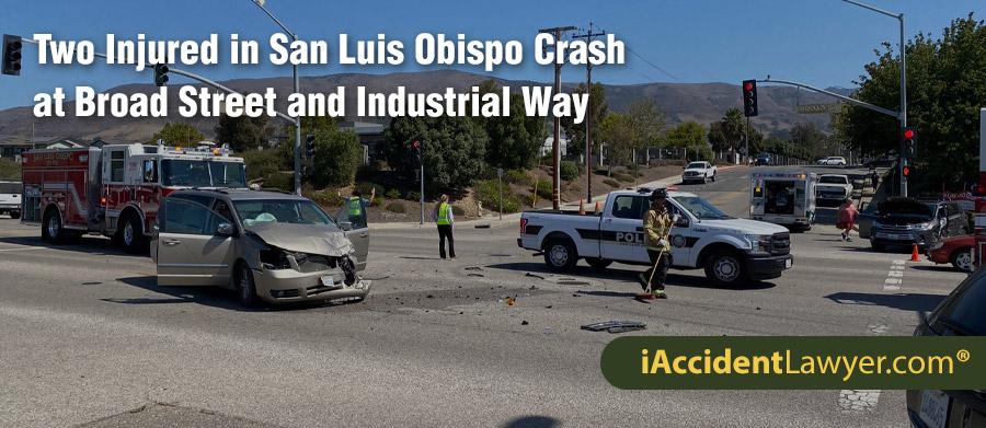 Two Injured in Crash at Broad Street and Industrial Way in San Luis ...