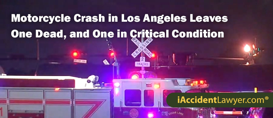 Motorcycle Accident in Los Angeles Leaves 1 Man Dead, and 1 Woman in Critical Condition