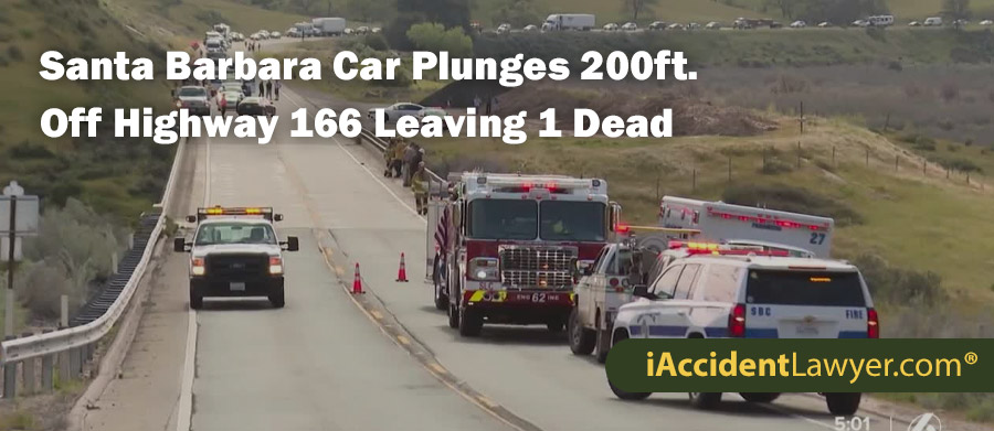 Santa Barbara Car Plunges 200ft. Off Highway 166 Leaving 1 Dead