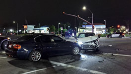 Fontana 4-Car Crash on Foothill Blvd Leaves 3 Hurt