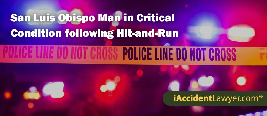 San Luis Obispo Man, 65 in Critical Condition following Hit-and-Run