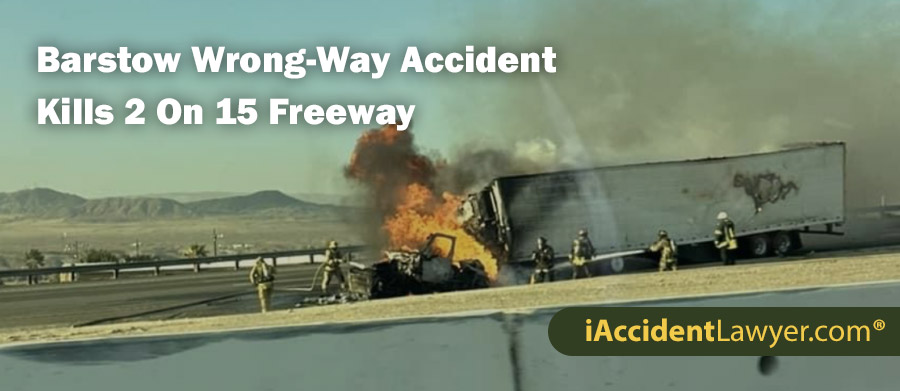 Barstow Wrong-Way Accident Kills 2 On 15 Freeway