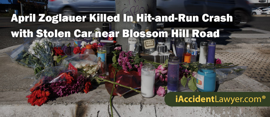 April Zoglauer Killed In Hit-and-Run Crash with Stolen Car near Blossom Hill Road