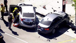 Los Angeles Multi Car Crash On 81st Street Caused By Robbery Suspect