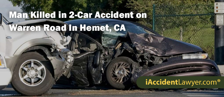 Steve Mantanez Killed in 2-Car Accident on Warren Road In Hemet, CA