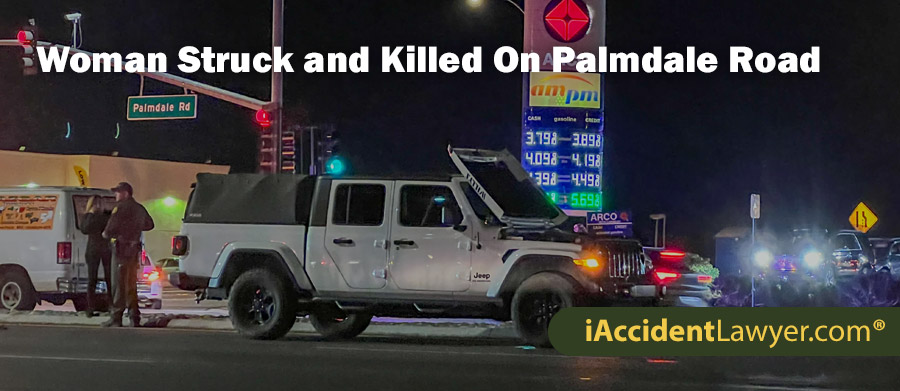 Victorville Woman Struck and Killed On Palmdale Road