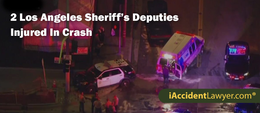 2 Los Angeles Sheriff’s Deputies Injured In Crash