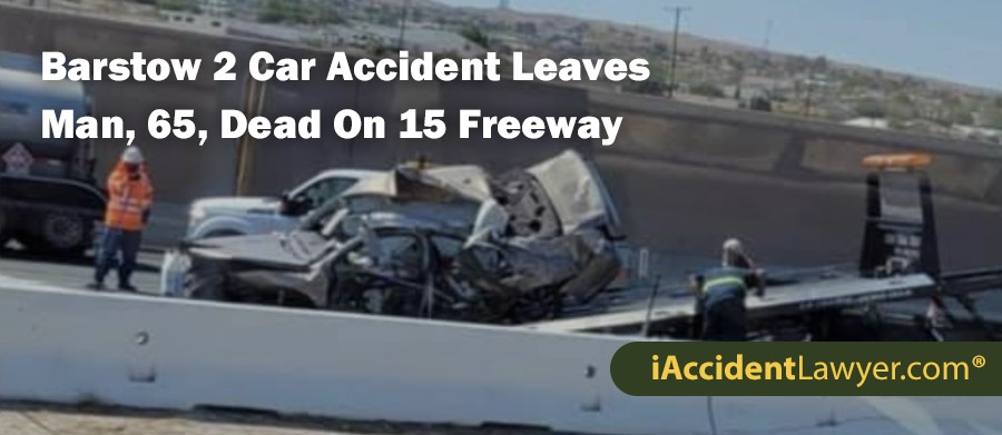 Barstow 2 Car Accident Leaves Man, 65, Dead On 15 Freeway