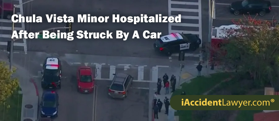 Chula Vista Minor Hospitalized After Being Struck By A Car