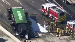 Fullerton Big Rig Crash On 57 Freeway Leaves 1 Injured