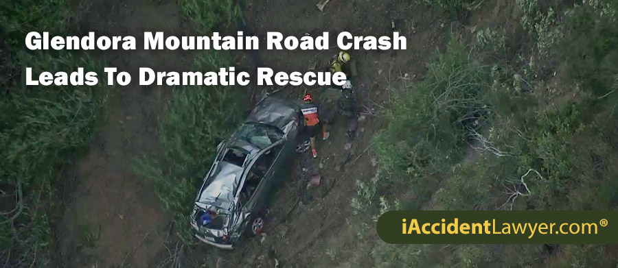 Glendora Mountain Road Crash Leads To Dramatic Rescue