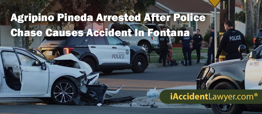 Agripino Pineda, 18, Arrested After Police Chase Causes Accident In Fontana