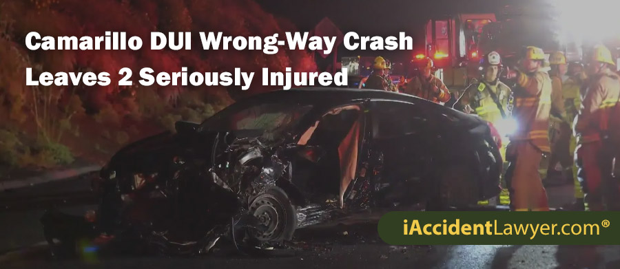 Camarillo DUI Wrong-Way Crash Leaves 2 Seriously Injured