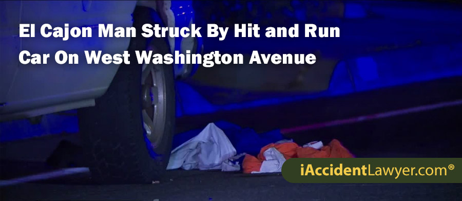 El Cajon Man Struck By Hit and Run Car On West Washington Avenue