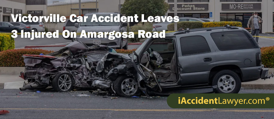 Victorville Car Accident Leaves 3 Injured On Amargosa Road