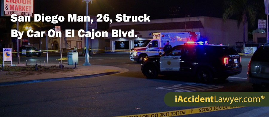 San Diego Man, 26, Struck By Car On El Cajon Blvd.