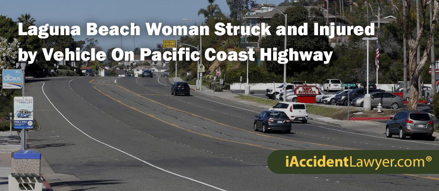 Laguna Beach Woman Struck and Injured by Vehicle On Pacific Coast Highway