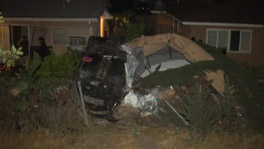 El Cajon Crash Sends Car into Backyard From 8 Freeway