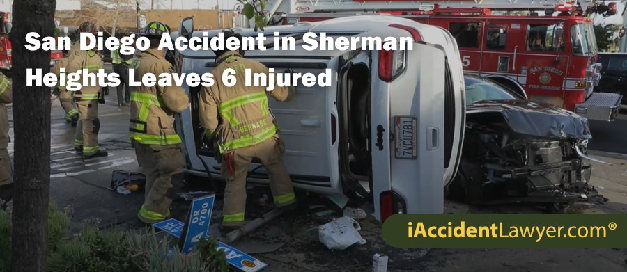 San Diego Rear-End Accident in Sherman Heights Neighborhood Leaves 6 Injured