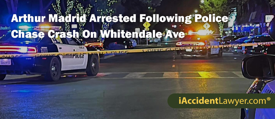 Arthur Madrid Arrested Following Police Chase Crash On Whitendale Avenue