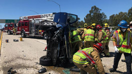 Costa Mesa High-Speed Crash on 55 Fwy Leaves Tow Truck Driver Severely Injured