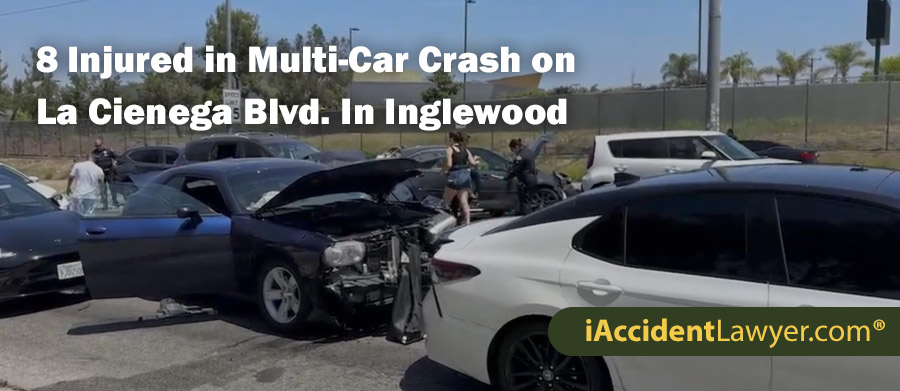 Inglewood Multi-Car Crash Leaves 8 Injured