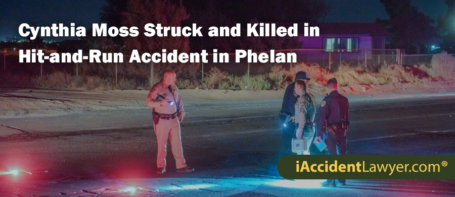 Cynthia Moss Struck and Killed in Hit-and-Run Accident on Phelan Road