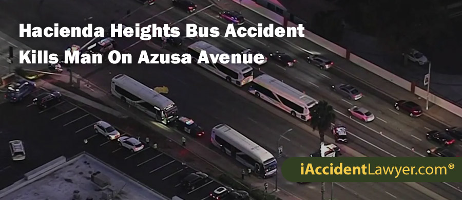 Hacienda Heights Bus Accident Kills Man On Azuza Avenue