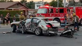 Violent North Hollywood 2-Car Collision Leaves 3 Seriously Injured