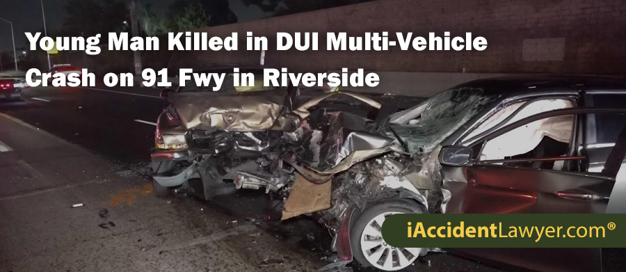 Alfredo Verganza-Lucas Killed in DUI Multi-Vehicle Crash on 91 Fwy in Riverside