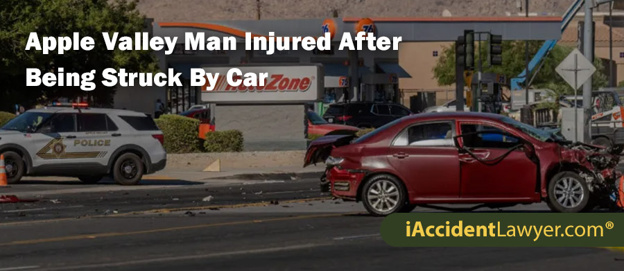 Apple Valley Man Injured After Being Struck By Car, Investigation Underway