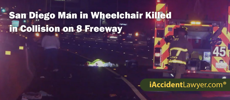 San Diego Man in Wheelchair Killed in Collision on 8 Freeway