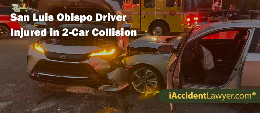 San Luis Obispo Driver Injured in 2-Car Collision