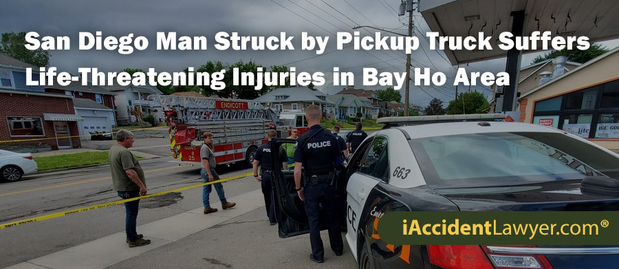 San Diego Man Struck by Truck Suffers Life-Threatening Injuries in Bay Ho Area