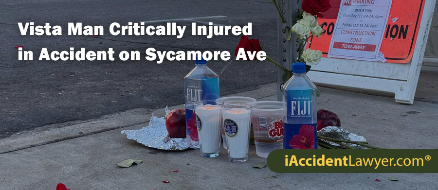 Vista Man Critically Injured in Accident on Sycamore Avenue