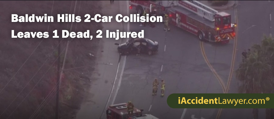 Baldwin Hills 2-Car Collision Leaves 1 Dead, 2 Injured