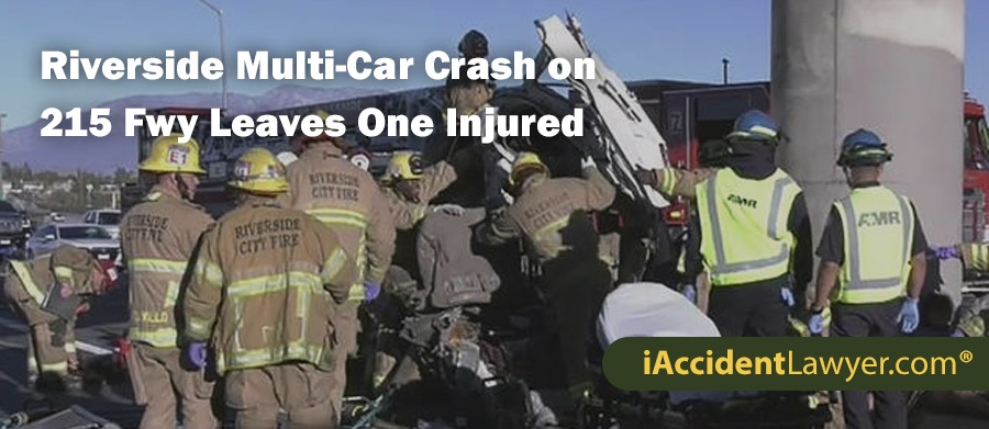 Riverside Multi-Car Crash on 215 Freeway Leaves One Injured