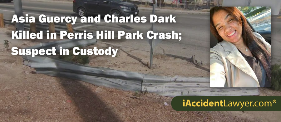 Asia Guercy and Charles Dark Killed in Perris Hill Park Crash; Suspect in Custody