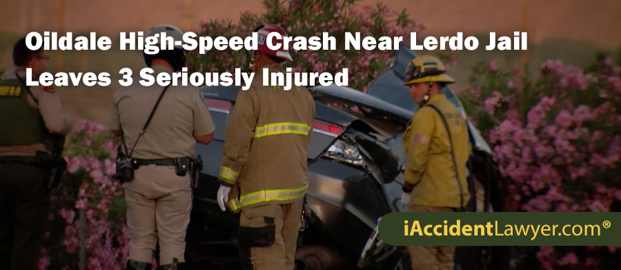 Oildale High-Speed Crash Near Lerdo Jail Leaves 3 Seriously Injured