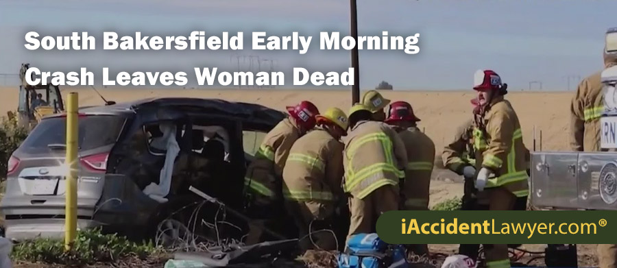 South Bakersfield Early Morning Crash Leaves Woman Dead