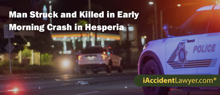 Christopher Harrison Struck and Killed in Crash in Hesperia