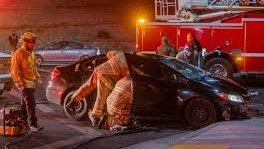 Victorville Fiery 2 Vehicle Crash Injures Several Bystanders Rushing in to Help